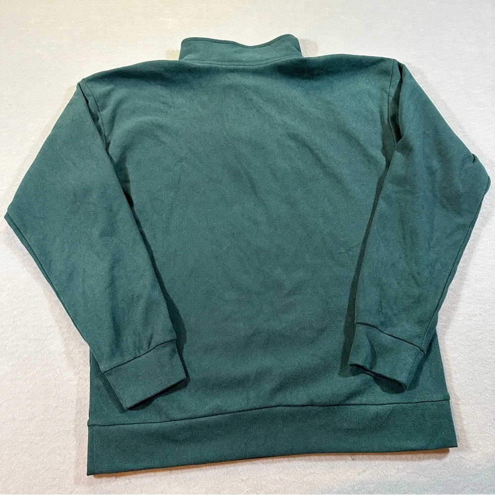 Abercrombie Kids Boys‎ 15/16 Relaxed Fit Quarter Zip Pullover Teal Cozy Warm